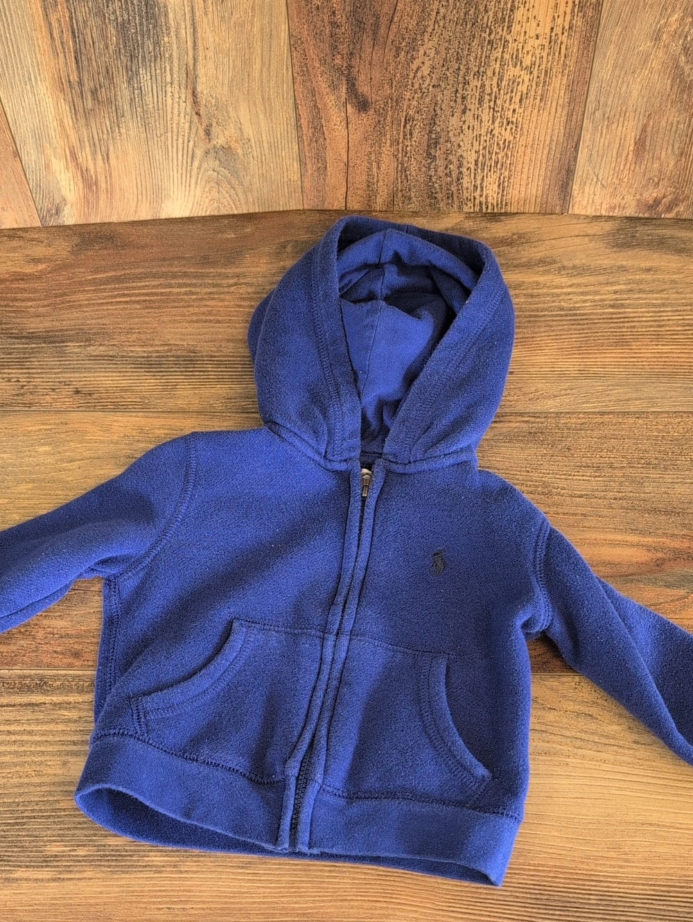Ralph Lauren Graphic Fleece Hook U Sweatpants & Hoodie Set Blue 9M - Picture 2 of 7